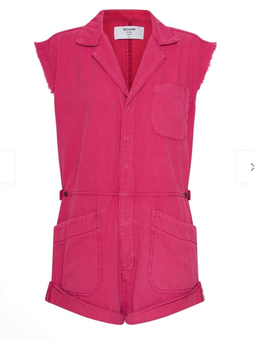 One Teaspoon Safari Bandit Overalls | Sz. XS Oversized | Color: Ruby/Pink (NWT)